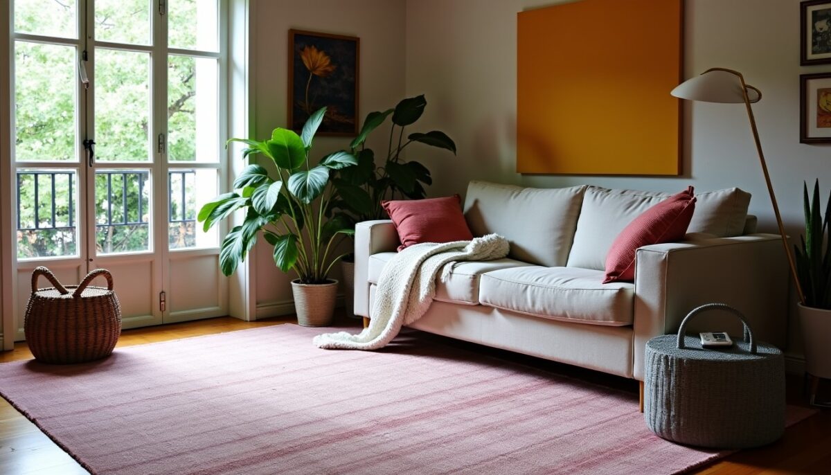 Comment intégrer harmonieusement un grand tapis dans la décoration de votre salon : conseils et astuces