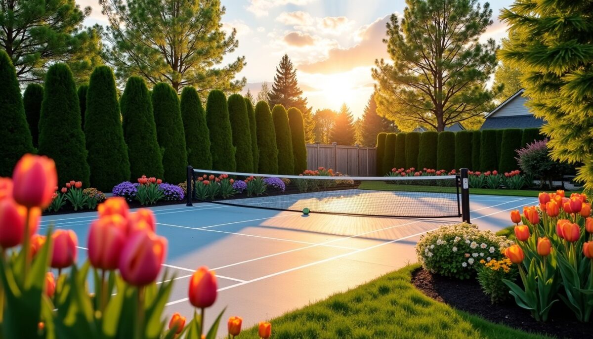 Peut-on aménager un terrain de pickleball privé dans son jardin ?