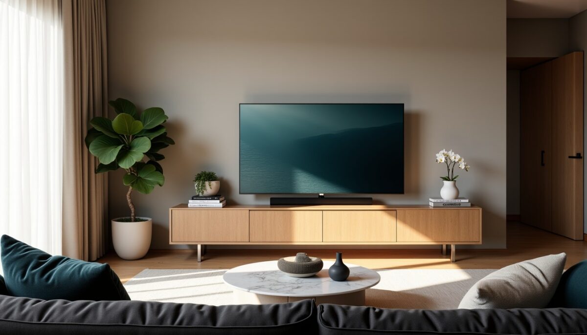 Optimisez l'Équilibre de votre Espace : Conseils Ingénieux pour Intégrer votre Télévision avec Style et Raffinement Optimisez l'Équilibre de votre Espace : Conseils Ingénieux pour Intégrer votre Télévision avec Style et Raffinement