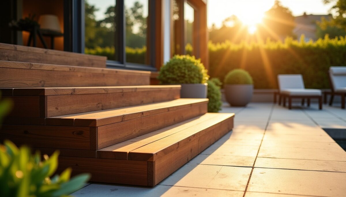 Comment concevoir des escaliers en bois sur mesure pour sublimer votre terrasse