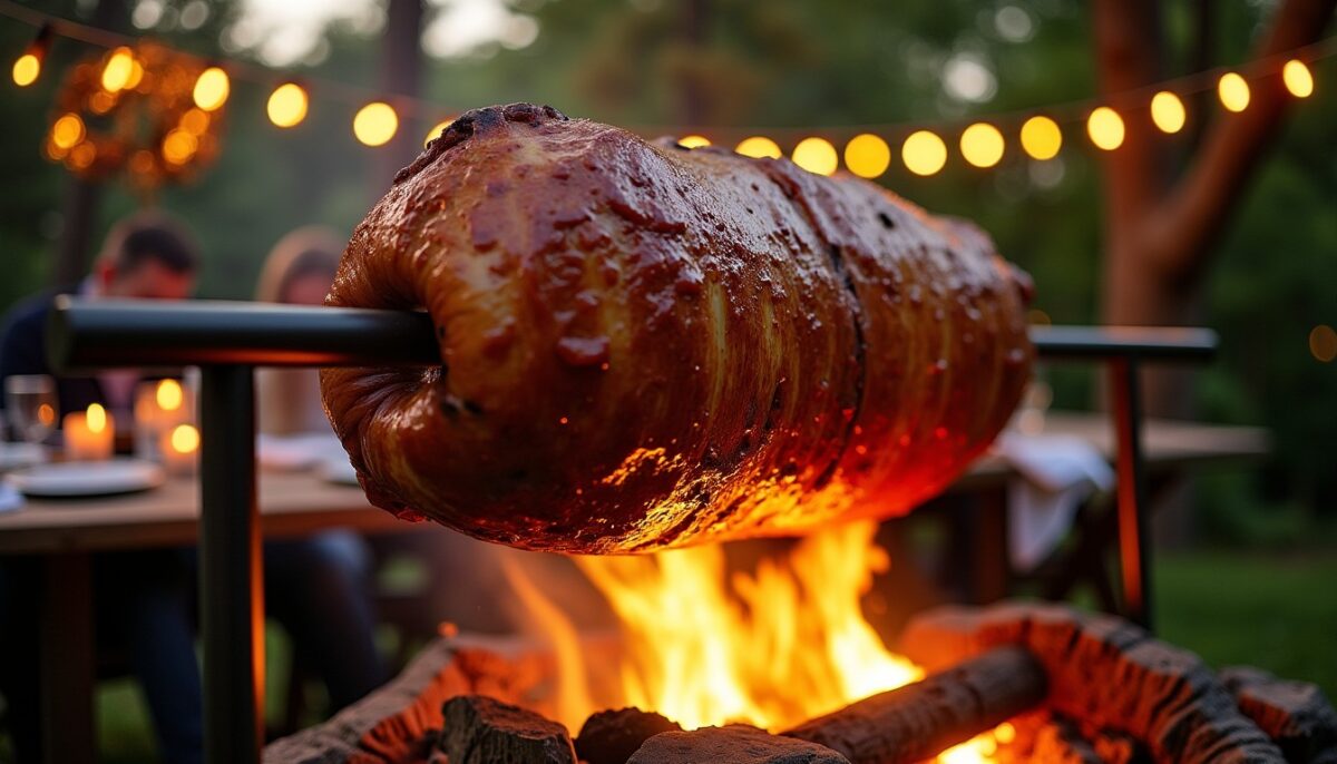 Jambon à la broche au feu de bois : les astuces pour une cuisson gourmande et conviviale Jambon à la broche au feu de bois : les astuces pour une cuisson gourmande et conviviale